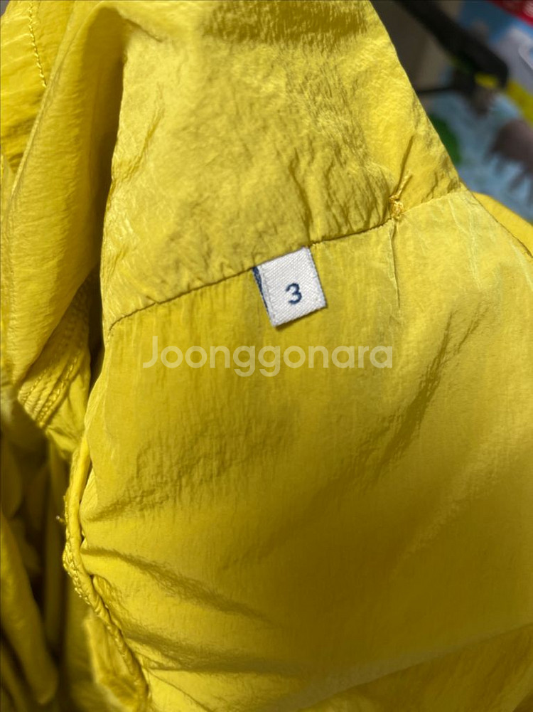 몽클레어 야상 바람막이(옐로우/100사이즈)--11