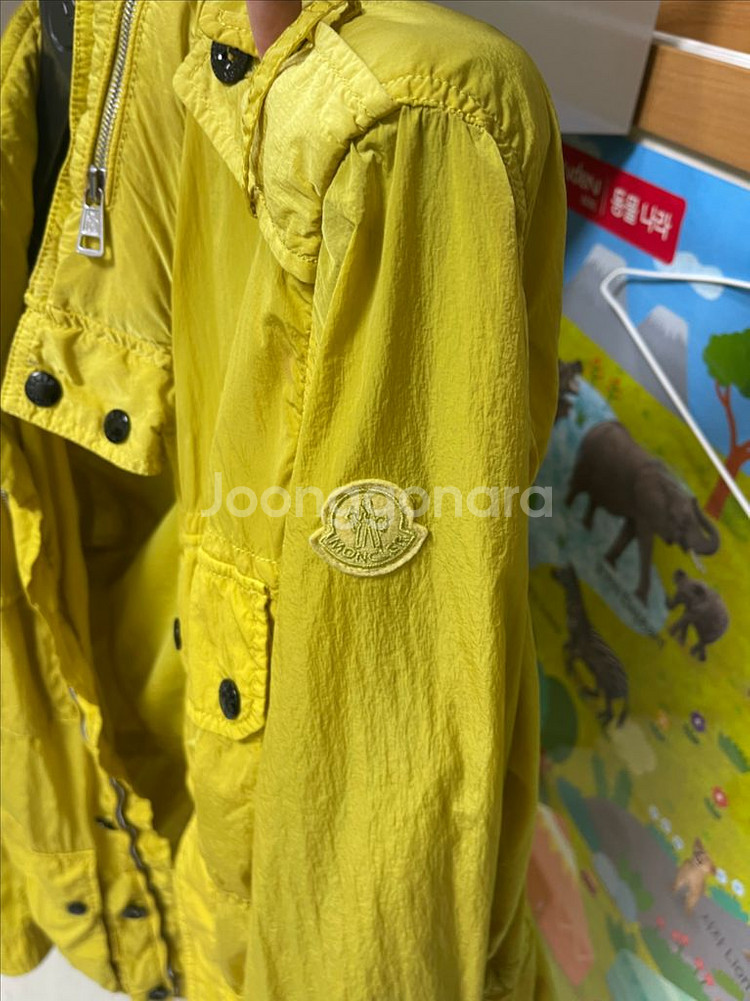 몽클레어 야상 바람막이(옐로우/100사이즈)--3
