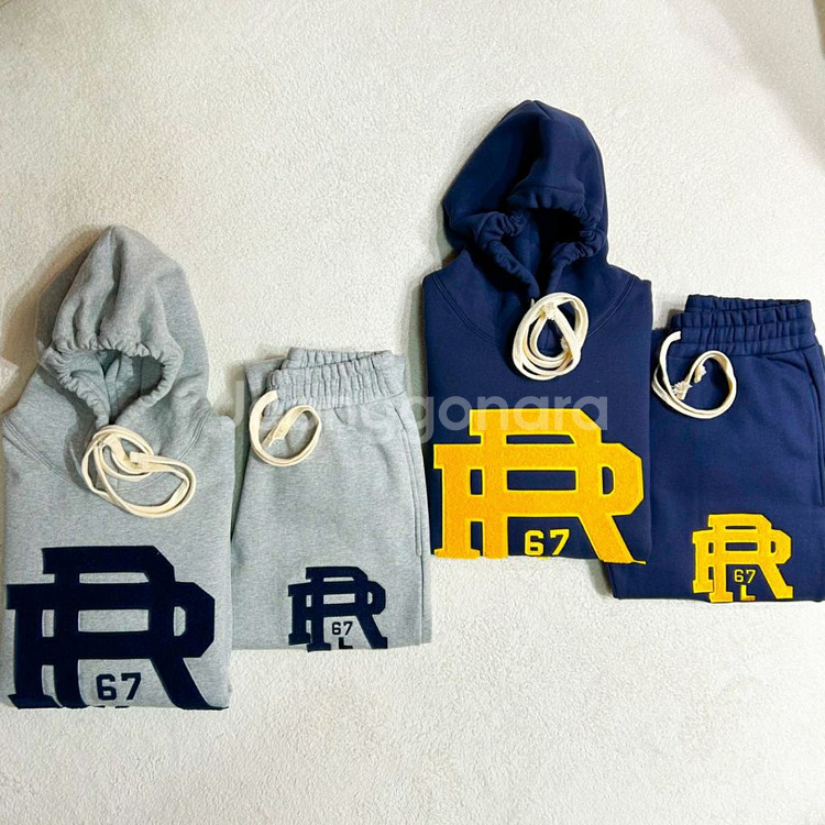 폴로 모노그램 셋업 후드 & PT--0