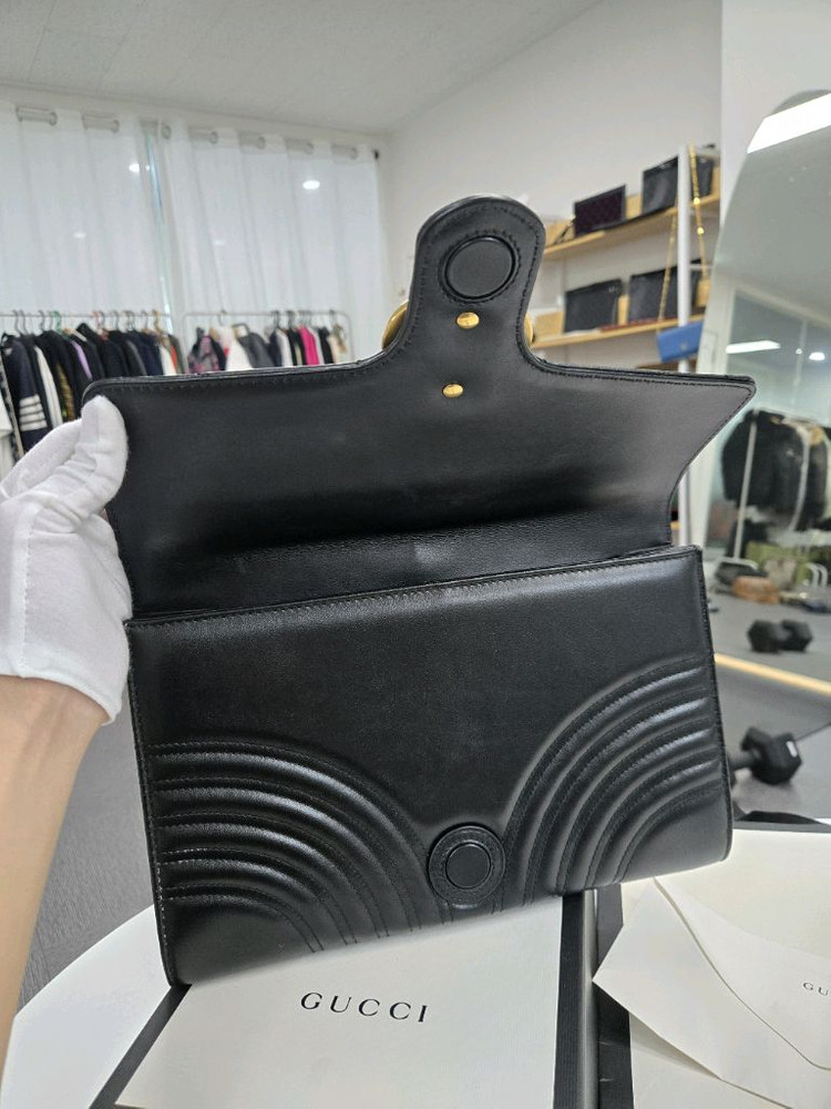 [A급컨디션]구찌 마몬트 플랩 클러치백--5