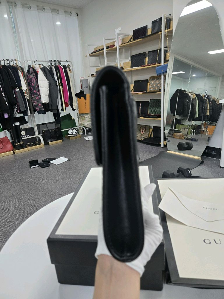 [A급컨디션]구찌 마몬트 플랩 클러치백--4