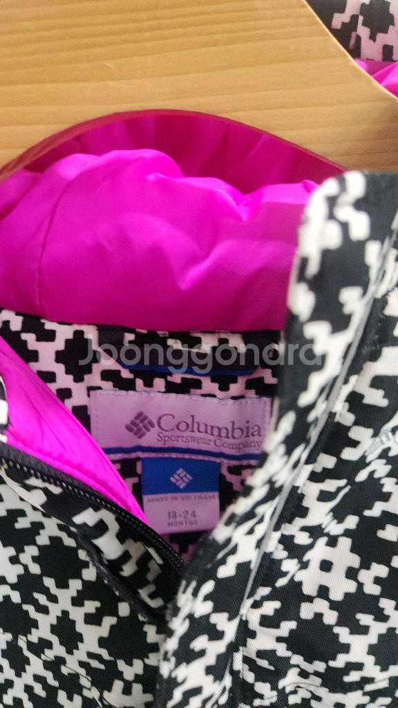 컬럼비아 키즈 후드 패딩 점퍼 18-24M / 100--1