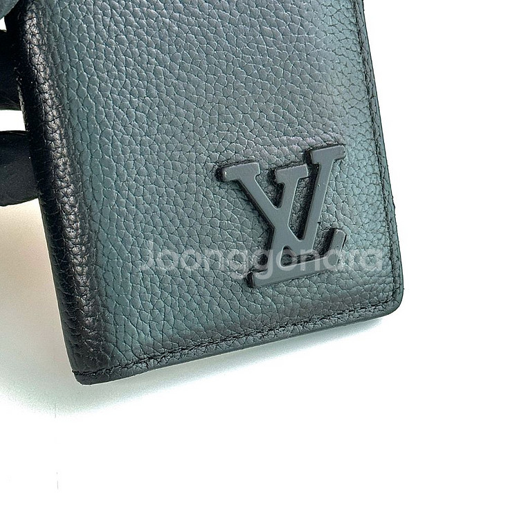 루이비통 에어로그램 오거나이저 그레인 레더 블랙--4