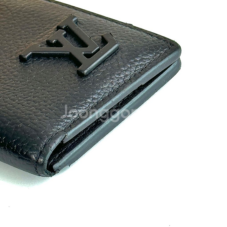 루이비통 에어로그램 오거나이저 그레인 레더 블랙--5