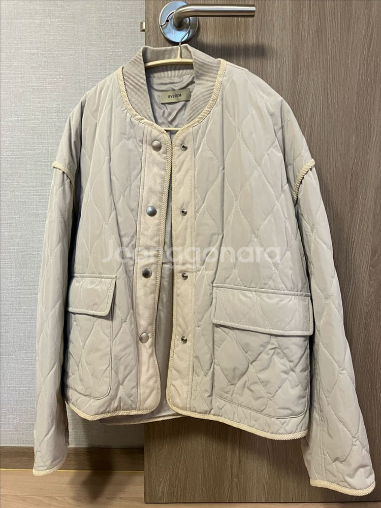 시스템 퀼팅 패딩 점퍼--0