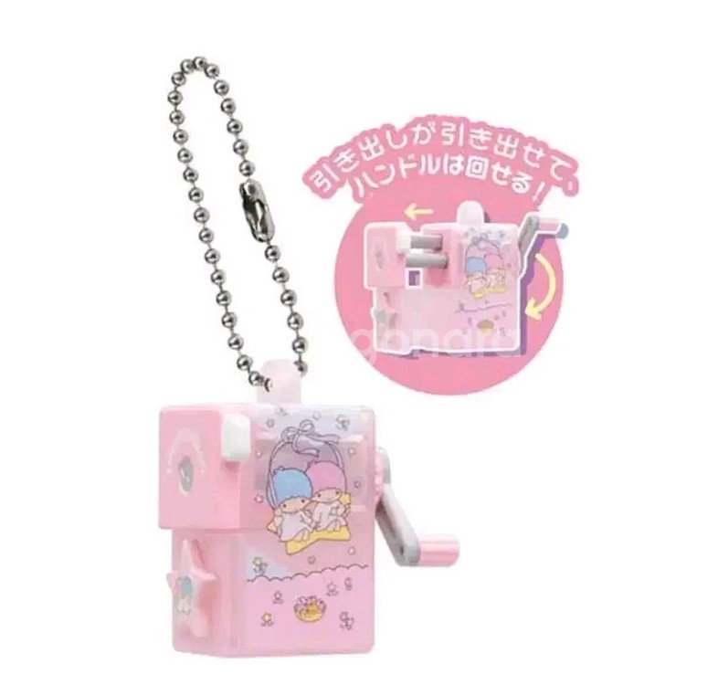 산리오 레트로 미니어처 가챠 리틀트윈스타 연필깎이 카드--5