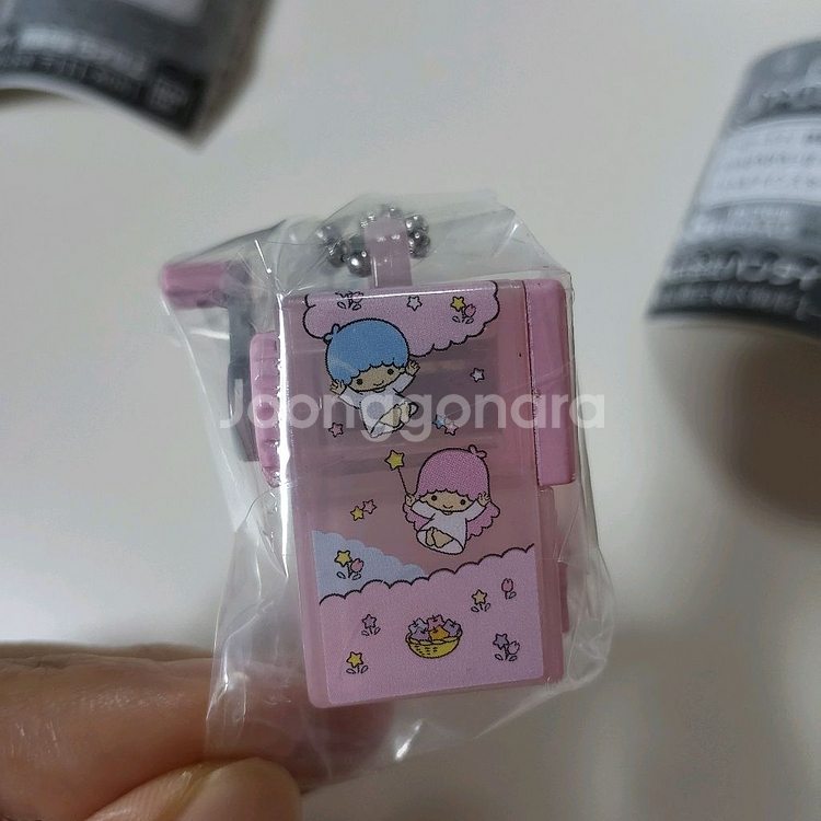 산리오 레트로 미니어처 가챠 리틀트윈스타 연필깎이 카드--2