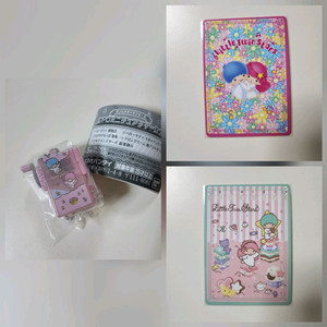 산리오 레트로 미니어처 가챠 리틀트윈스타 연필깎이 카드