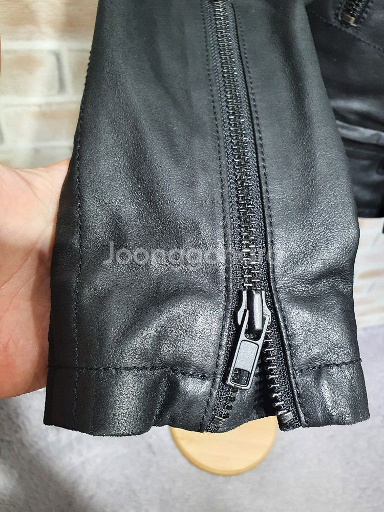 시스템 한섬 정품 새것수준 100%천연 염소 가죽 자켓--2