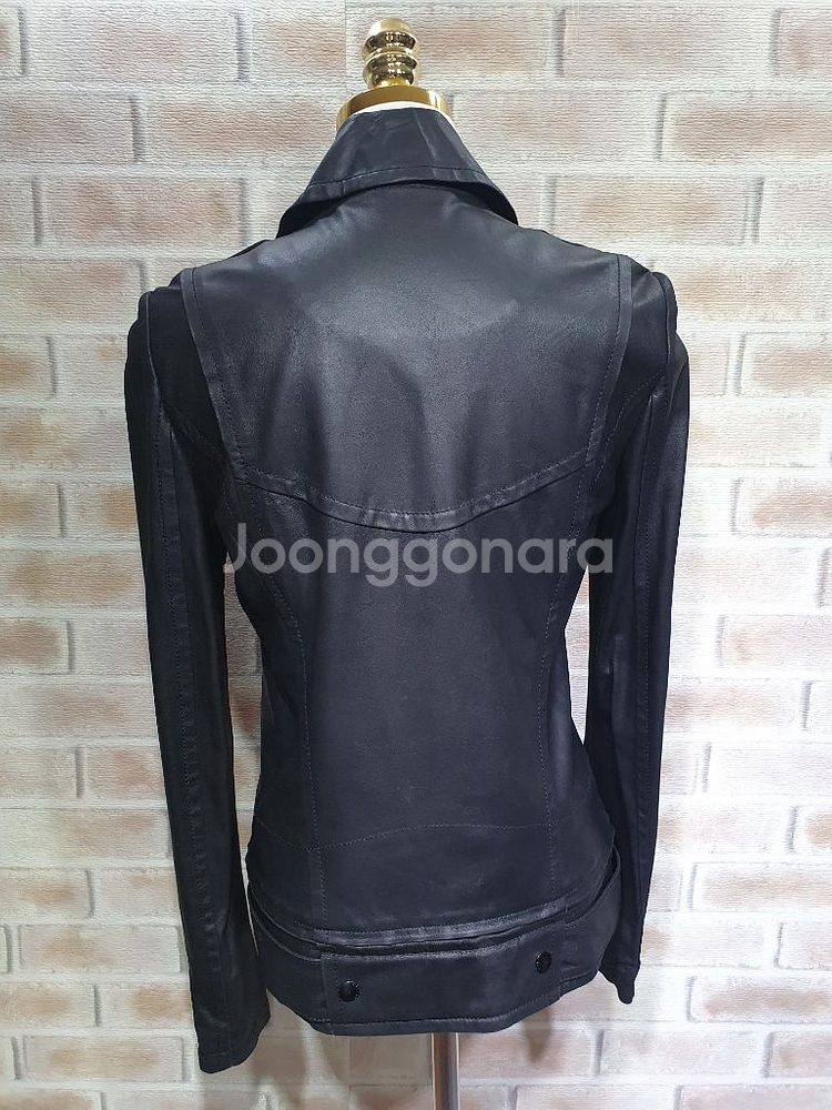 시스템 한섬 정품 새것수준 100%천연 염소 가죽 자켓--9