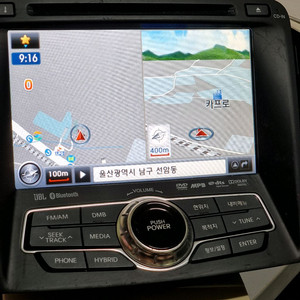 YF 쏘나타 하이브리드 순정 AVN 네비 오디오 세트