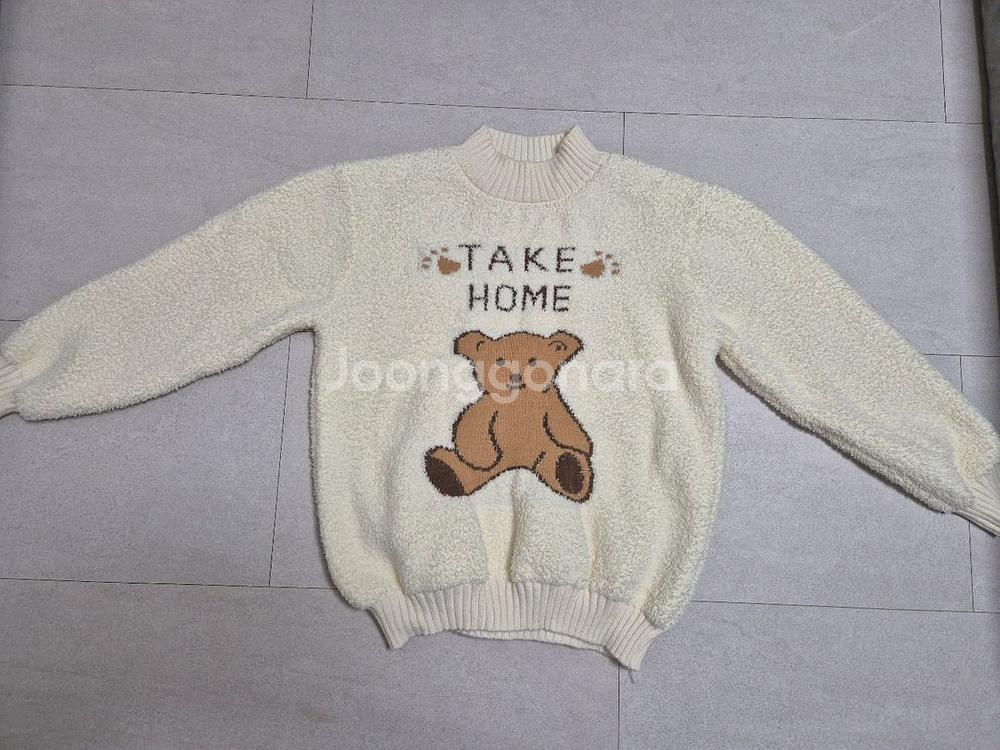 포커스 뽀글이 반넥 스웨터 프리사이즈--0