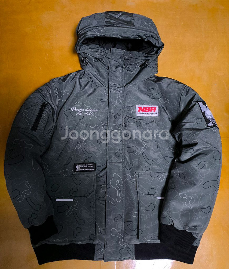 (새상품)다운 패딩 점퍼 NBA 오버핏M 100사이즈--6