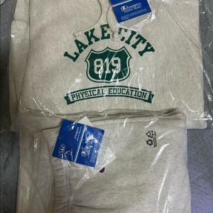 챔피온 리버스위브 블루택 스웻셋업