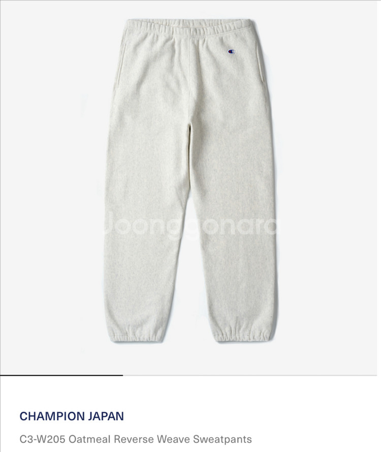 챔피온 리버스위브 블루택 스웻셋업--2