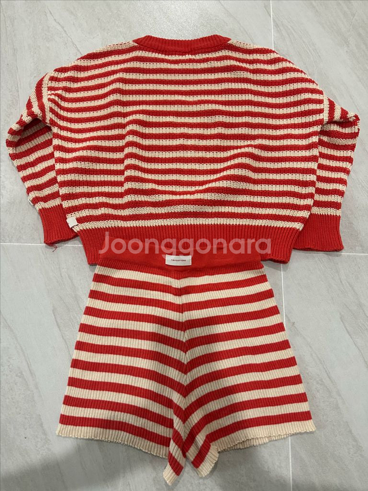 타이니코튼 니트 상하 6Y--1