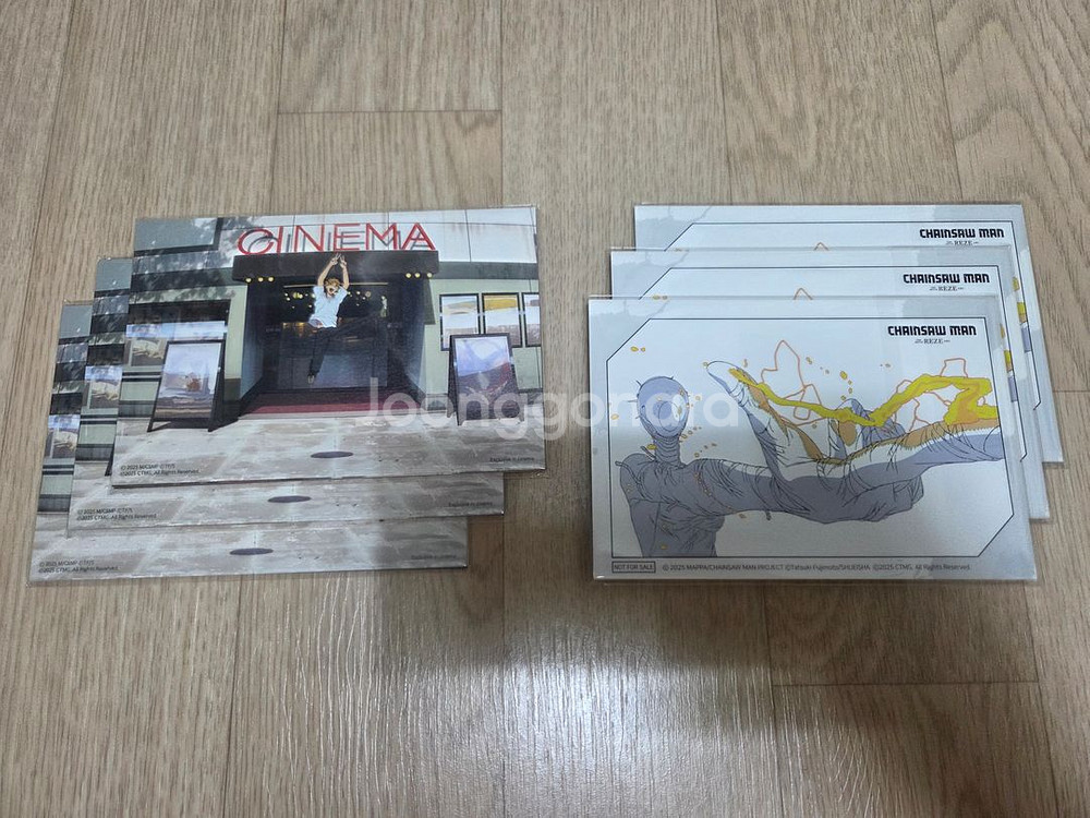 CGV 체인소맨: 레제편 원화엽서 7종SET 판매합니다--0