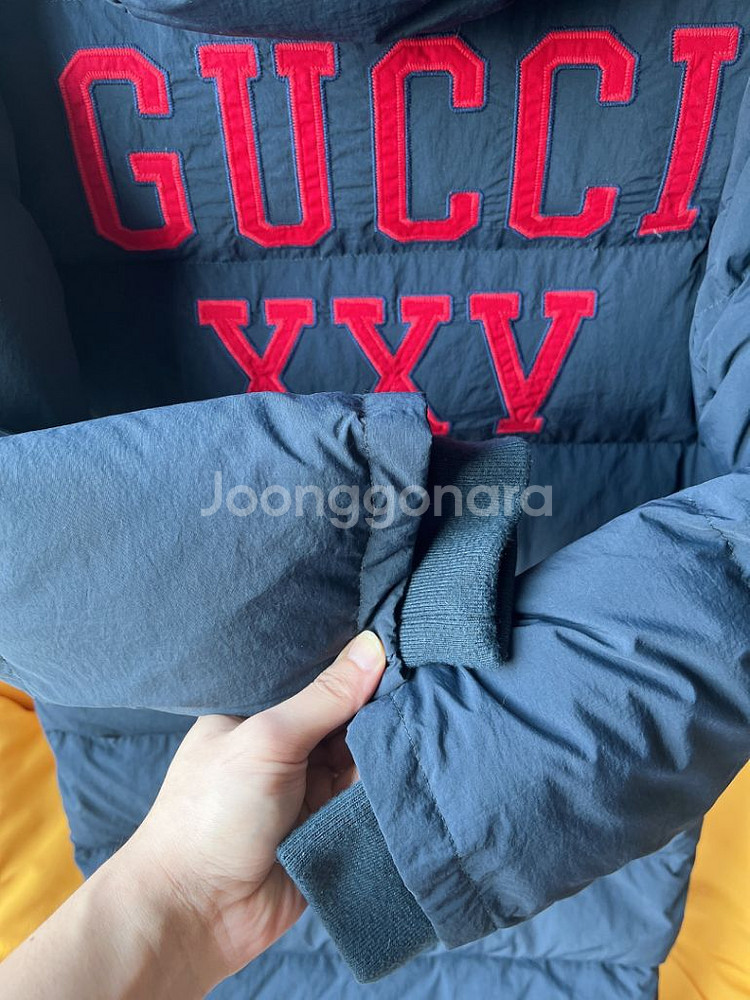 구찌mlb 콜라보 롱패딩--2