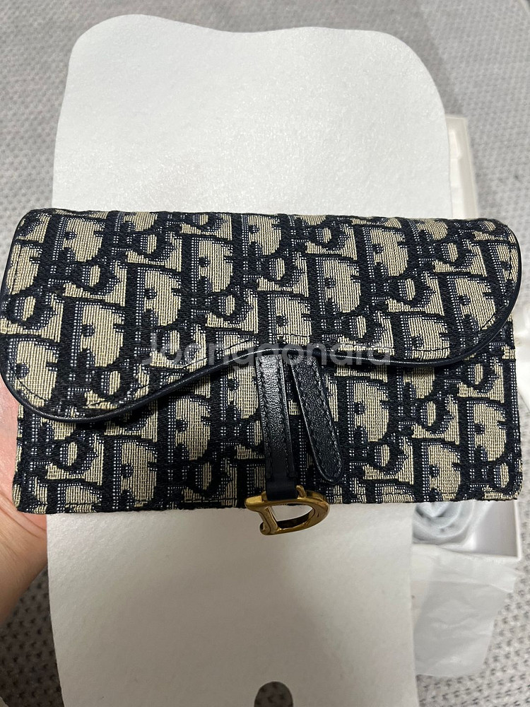 디올 오블리크 새들 벨트 파우치--0