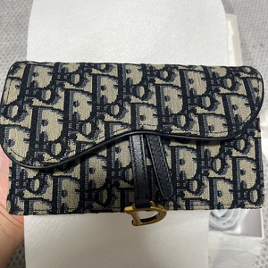 디올 오블리크 새들 벨트 파우치