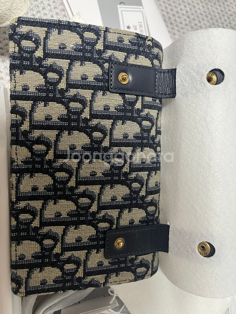 디올 오블리크 새들 벨트 파우치--3