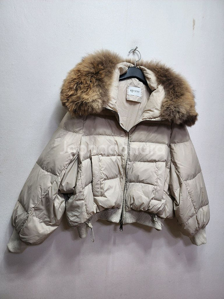 이원재컬렉션 라쿤퍼 다운숏패딩--0