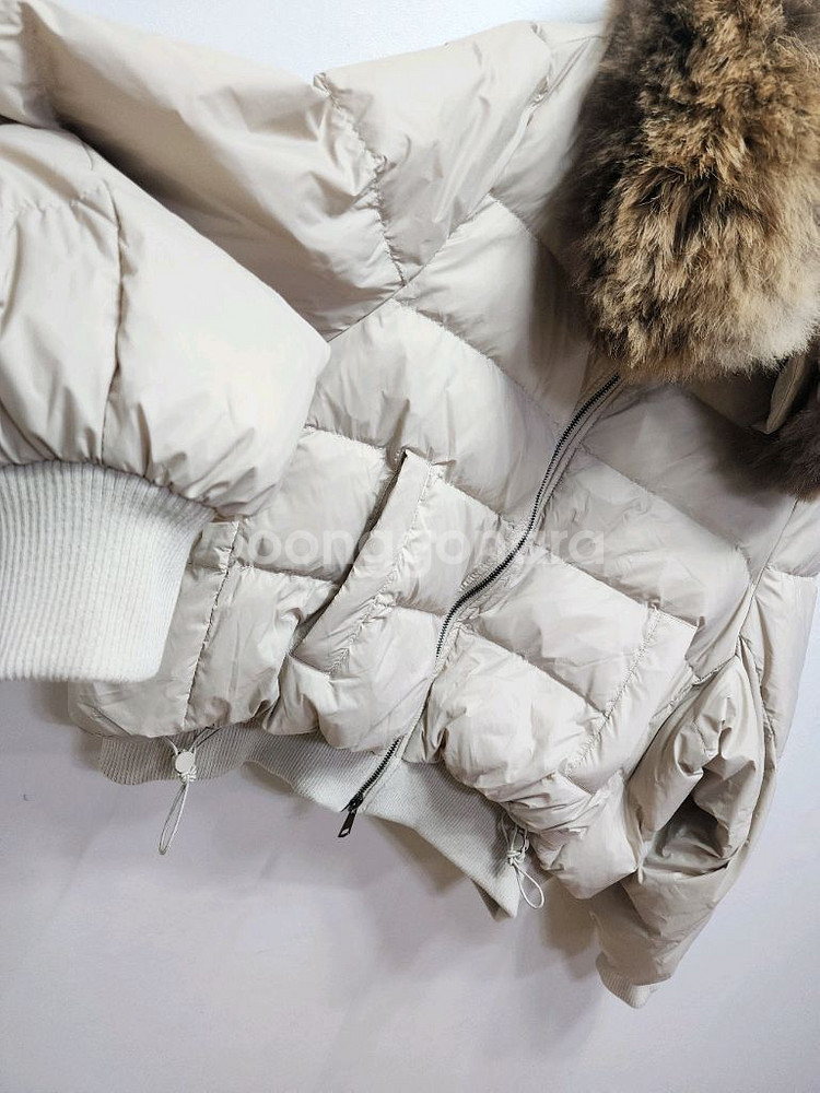 이원재컬렉션 라쿤퍼 다운숏패딩--3