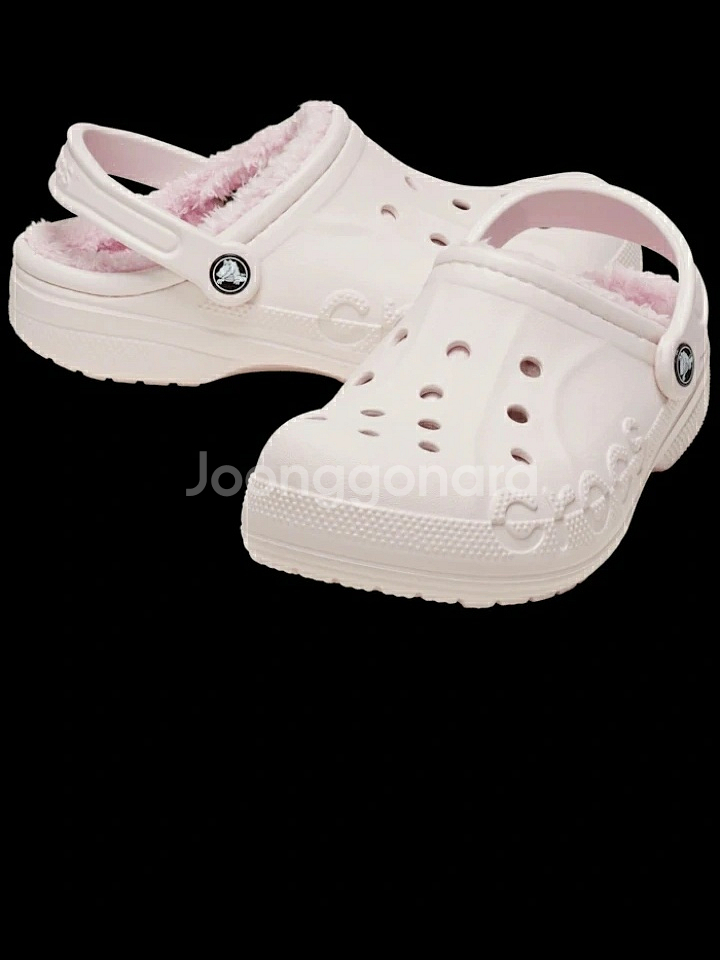 크록스 바야 라인드 클로그 베어리핑크 230 새제품--5