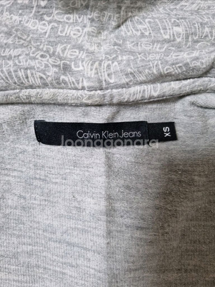 캘빈클라인 여성 후드집업(xs사이즈),후드집업티--8