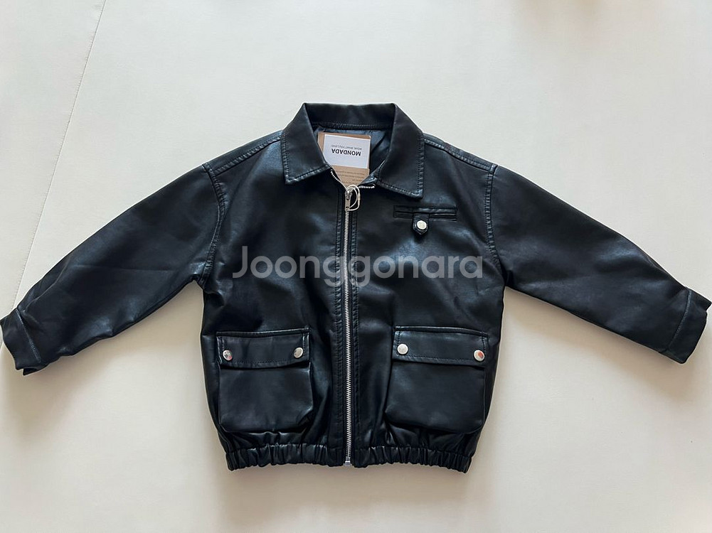 새상품)몽다다 MONDADA 포켓 레더 가죽 자켓 2X--0