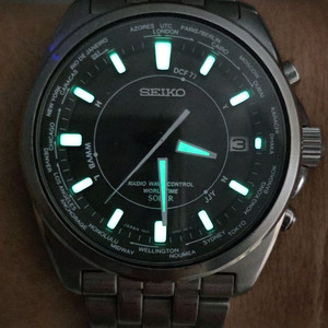 세이코 태양광 라디오 전파수신 7B25-0AB0 시계 이미지