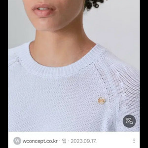 렉토 ROUND NECK CROP KNIT 니트