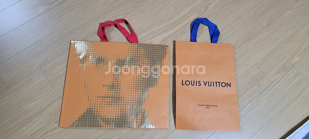 루이비통 자석 박스 대형& 쇼핑백--4