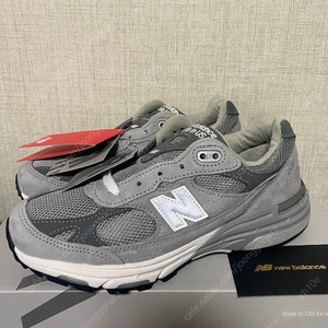 (새상품 정품) 뉴발란스 우먼 993 그레이 B 230