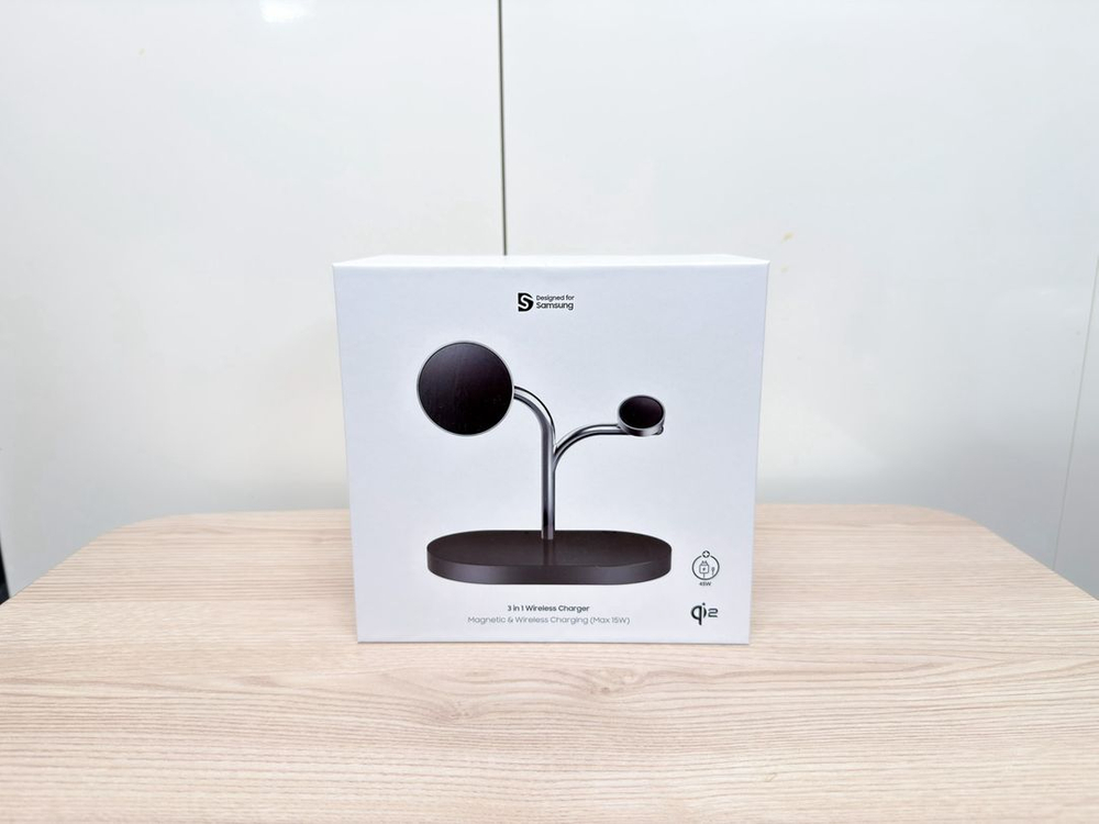 삼성 3 in 1 마그넷 무선충전기 미개봉--0