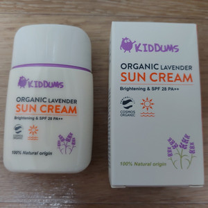 키덤스 유기농 라벤더 선크림 50ml 썬크림 아기 유아