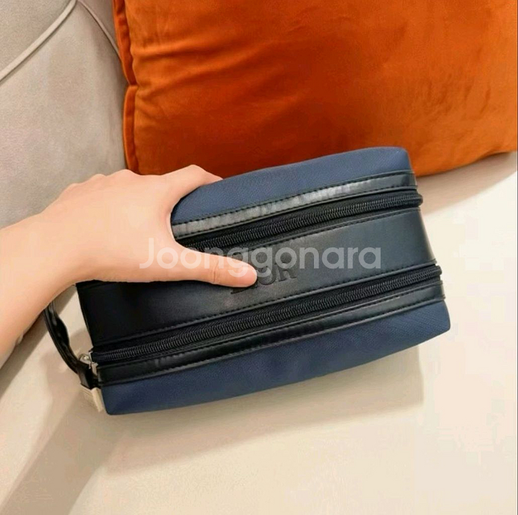 화장품 파우치 네이비 컬러(미사용)--1