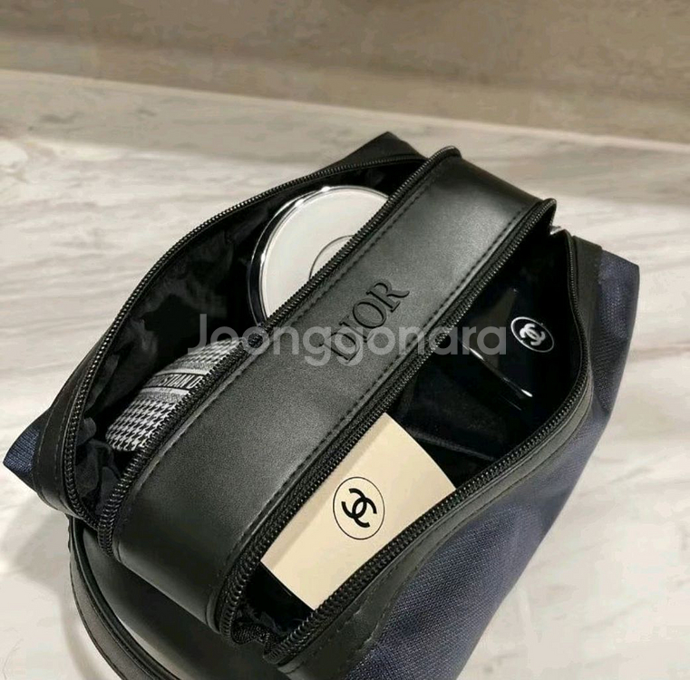 화장품 파우치 네이비 컬러(미사용)--5