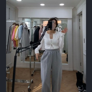 드하우 나시가디건 화이트