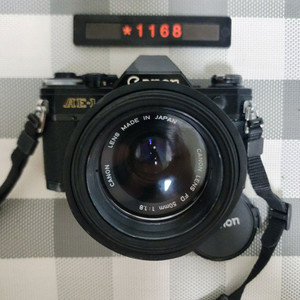 캐논 AE-1 필름카메라 블랙바디 1.4 단렌즈 케이스 이미지