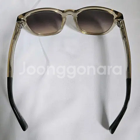 51) 질샌더 투명 프레임 그라데이션 선글라스 카키--2