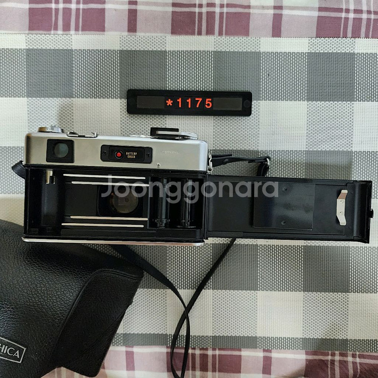 야시카 일렉트로 35 gsn 필름카메라 실버바디 케이스--5