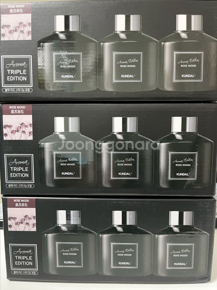 쿤달 로즈우드 디퓨저 3개입--0