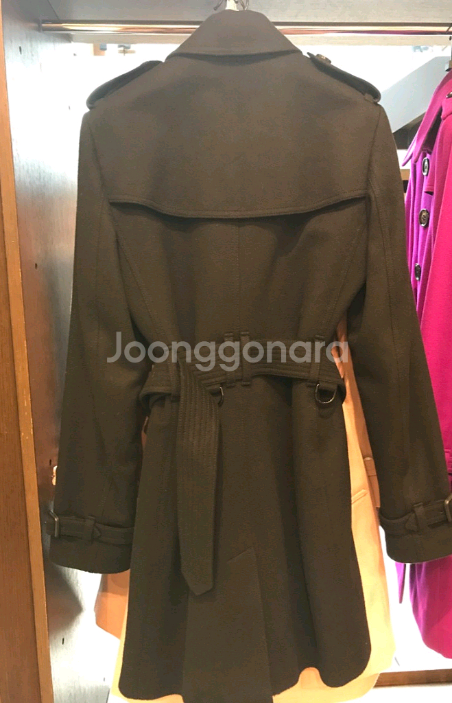 버버리런던 캐시미어 울코트 정품 새상품--1