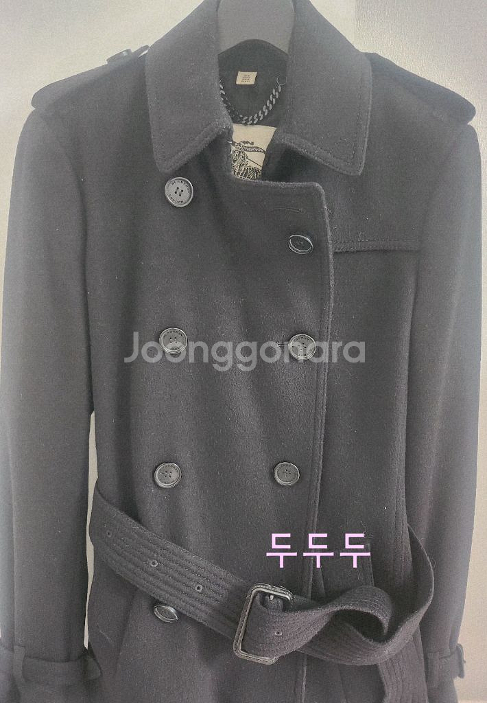 버버리런던 캐시미어 울코트 정품 새상품--8