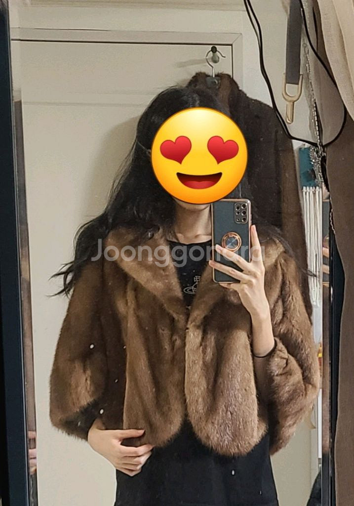 밍크코트(망토)모피밍크자켓--0
