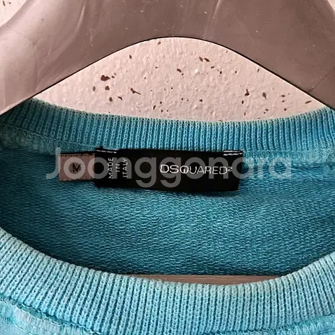 M) 디스퀘어드 스카이블루 프린팅 빈티지 맨투맨 정품--4
