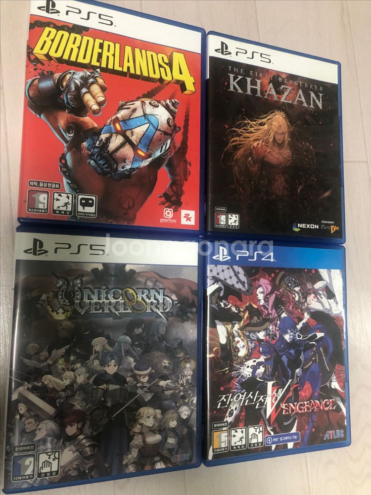 PS5 타이틀 팝니다 / 보더,퍼스트,유니콘,여신전생--0