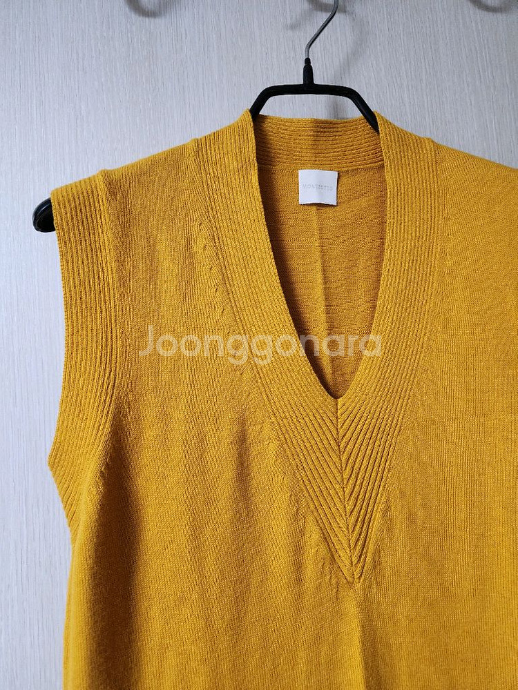 몽또또 니트 베스트 롱원피스 조끼--4