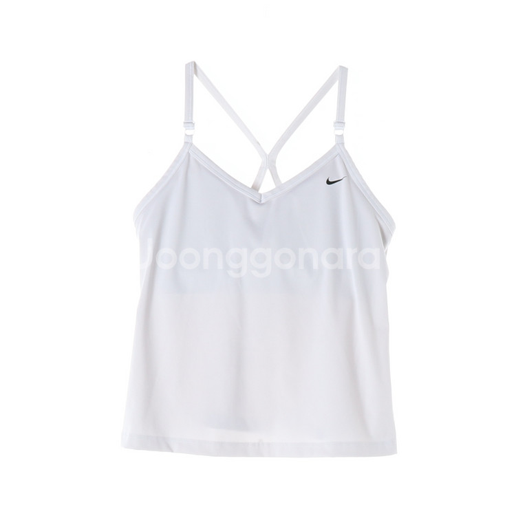 [XL]나이키 드라이핏 화이트 엑스백 크롭 나시 브라탑--0